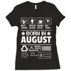 Born In August Ladies Fitted T-Shirt