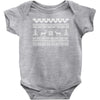 Ugly X Mas Design Baby Onesie