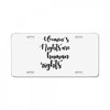 women's rights are human rights License Plate