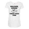 throat punch i win Maternity Scoop Neck T-shirt