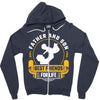Father and Son Best Friends for Life Zipper Hoodie