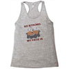 my face Racerback Tank