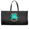 an elephant never cares Weekender Totes