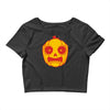 frightened jack o lantern Crop Top