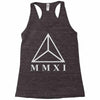 mmxi roman numerals triangle Racerback Tank