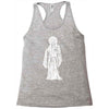 santa muerte blanca Racerback Tank