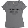 engineering it's as easy as riding a bike Women's Triblend Scoop T-shirt