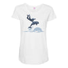 dolphin rider Maternity Scoop Neck T-shirt