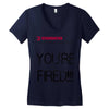 back to the future you are fired Women's V-Neck T-Shirt