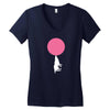 bubble moon Women's V-Neck T-Shirt