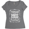 vintage made in 1955 perfectly aged a living legend Women's Triblend Scoop T-shirt