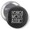 horror movie addict Pin-back button