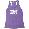 rock and roll funny Racerback Tank