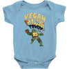 vegan pizza power Baby Bodysuit