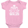 come on wales funny nations rugby Baby Onesie