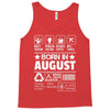 Born In August Tank Top