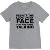 rude slogan V-Neck Tee