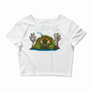 share in an adventure Crop Top