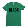 black Ladies Fitted T-Shirt