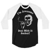 i'm awesome  funnycomic deal with it party retro cool 3/4 Sleeve Shirt