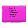 rock paper scissors lizard spock big bang theory geek nerd gift t shir Accessory Pouches