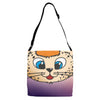 Orange cat Adjustable Strap Totes