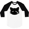 sad cat 3/4 Sleeve Shirt