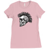 evil skull Ladies Fitted T-Shirt