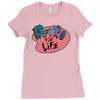 retro for life! Ladies Fitted T-Shirt