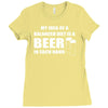 beer drinkers beer diet balance Ladies Fitted T-Shirt