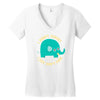 an elephant never cares Women's V-Neck T-Shirt