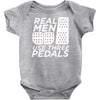 real men use 3 pedals Baby Onesie