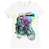 pop biker Ladies Fitted T-Shirt