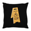 the floor is lava Throw Pillow