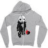 creepy doll trick or treat Zipper Hoodie