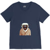 Vesikalik maymun V-Neck Tee