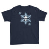 skull snowflakes alternative christmas jumper Youth Tee