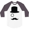 moustache gentleman 3/4 Sleeve Shirt