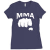 fighting mixed martial arts fist Ladies Fitted T-Shirt
