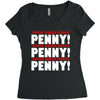 bbt knock knock penny Women's Triblend Scoop T-shirt