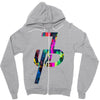 jake paul colorful Zipper Hoodie
