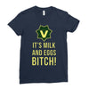 milk and eggs Ladies Fitted T-Shirt