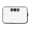 eat sleep science Laptop sleeve