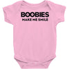 boobies make me smile Baby Onesie