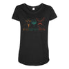 goatee beard mustache Maternity Scoop Neck T-shirt