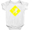 ninja crossing sign Baby Onesie