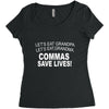 commassavenavy Women's Triblend Scoop T-shirt