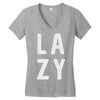 lazy Women's V-Neck T-Shirt