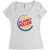 planet killer Women's Triblend Scoop T-shirt