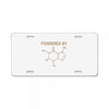 Powered By Caffeine Molecule License Plate